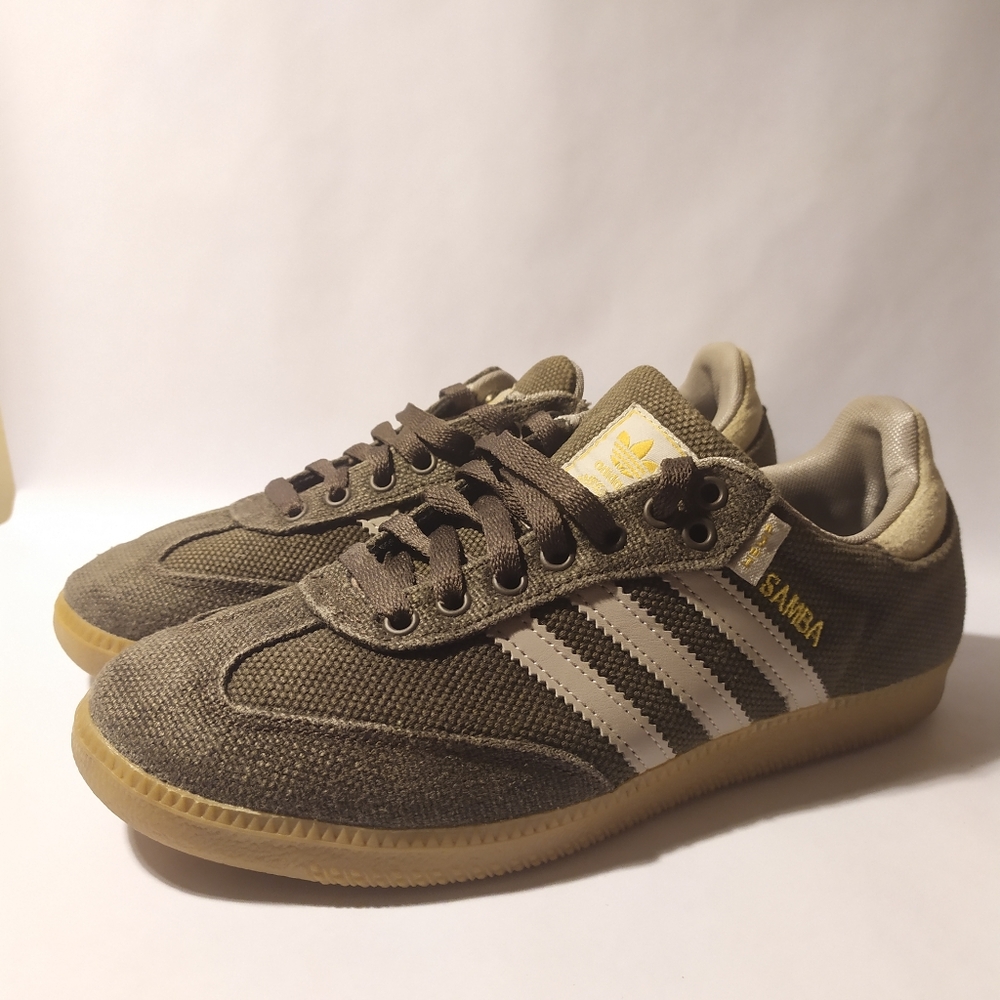 Adidas Hemp Samba Turf Green Sneakers
